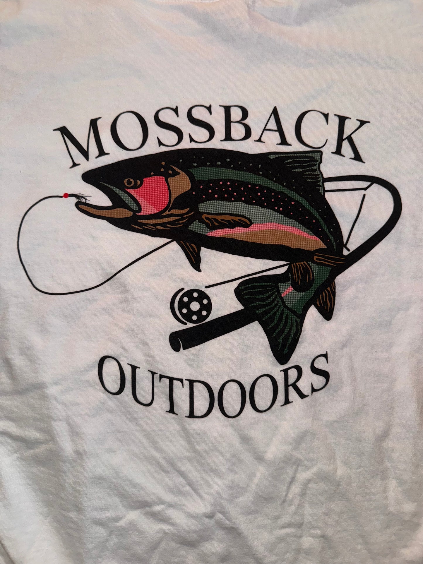 Mossback Trout Shirt- White